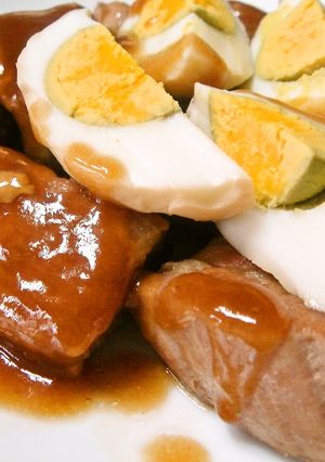 豚バラ肉とゆで玉子の煮物-レシピのメイン写真