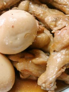 鶏手羽とゆで玉子の煮物-レシピのメイン写真
