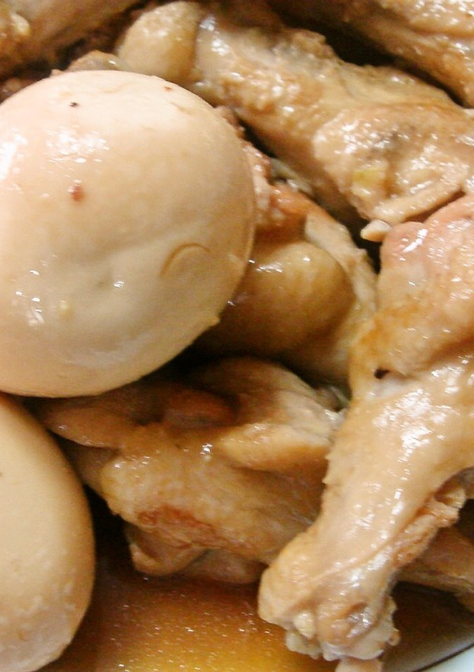 鶏手羽とゆで玉子の煮物-レシピのメイン写真