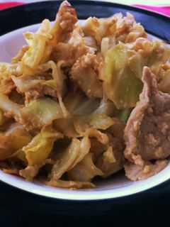 キャベツと豚肉、卵の味噌炒め-レシピのメイン写真