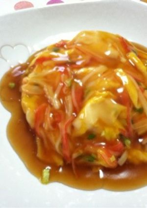 激ウマ★簡単に短時間で天津飯 ＋スープ-レシピのメイン写真