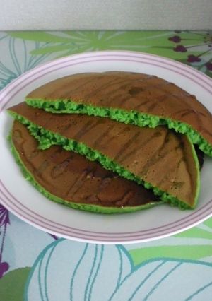 緑のホットケーキ-レシピのメイン写真