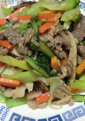 簡単！めんつゆでパパッと牛肉野菜炒め-レシピのメイン写真
