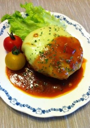 電子レンジで簡単！ふっくらハンバーグ-レシピのメイン写真