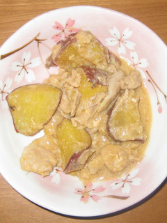 副菜に是非!豚肉とさつまいもの煮物-レシピのメイン写真