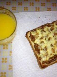 納豆トースト-レシピのメイン写真