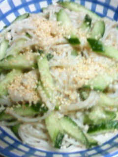 エノキ茸とキュウリのすり胡麻塩麹和え☆-レシピのメイン写真