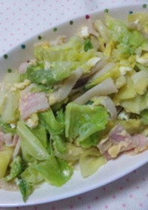 春キャベツの和風チャンプルー-レシピのメイン写真