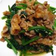 豚肉とほうれん草のカレーマヨ炒め