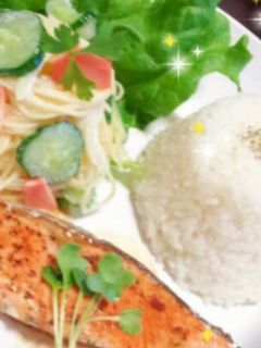 簡単!!鮭のムニエルプレート☆-レシピのメイン写真