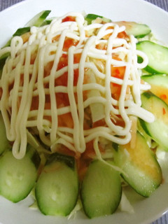 ピリ辛サラダ白滝炒飯★-レシピのメイン写真