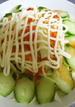ピリ辛サラダ白滝炒飯★-レシピのメイン写真