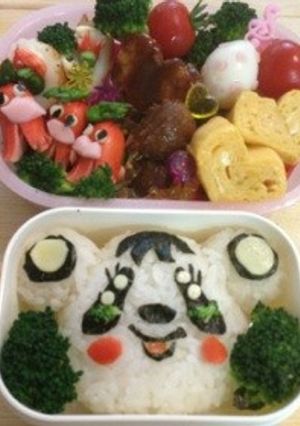 パンダのキャラ弁-レシピのメイン写真