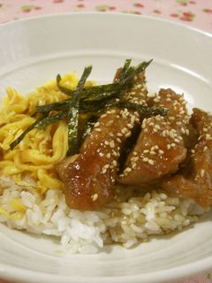 皮まで美味しい!鶏の照り焼き丼-レシピのメイン写真