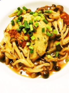生おから入り豆腐ハンバーグ~きのこあん☆-レシピのメイン写真