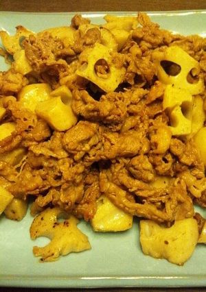 牛肉とレンコン炒め-レシピのメイン写真