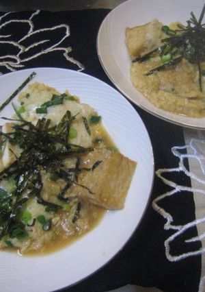 厚揚げのとろろ入り卵丼-レシピのメイン写真
