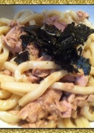 簡単！和えるだけ！ツナ&梅昆布茶うどん-レシピのメイン写真