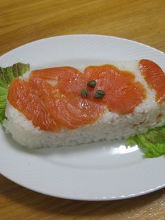 簡単サーモンの押し寿司-レシピのメイン写真
