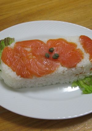 簡単サーモンの押し寿司-レシピのメイン写真