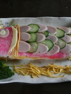 こどもの日に!元気に泳ぐ鯉のぼり寿司-レシピのメイン写真