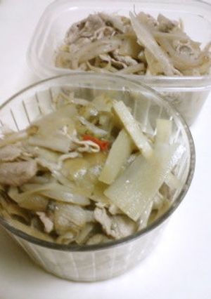『新ゴボウと豚肉の炒め煮風～炊飯器で』-レシピのメイン写真