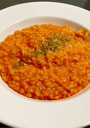 トマトジュースで簡単♪濃厚チーズリゾット-レシピのメイン写真