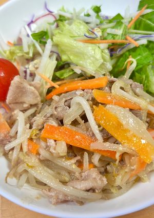 豚こま肉の胡麻味噌炒め-レシピのメイン写真