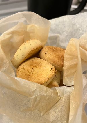 ノンオイルで米粉のチーズ黒胡椒クッキー-レシピのメイン写真