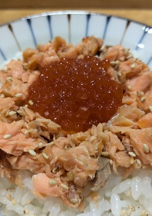 鮭といくらの親子丼-レシピのメイン写真