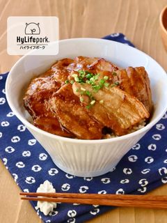 ご飯が進む絶品焼肉たれ!ピリ辛豚バラ丼-レシピのメイン写真