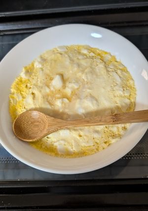 簡単★昼食！豆腐とたまごの茶碗蒸しもどき-レシピのメイン写真