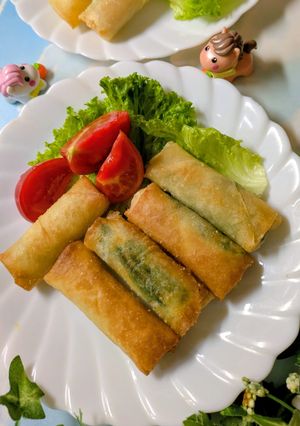 菜花とハムとチーズのチビ春巻きお弁当に♡-レシピのメイン写真