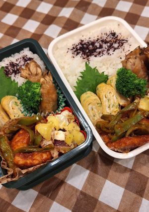 高１男子とパパの弁当241022-レシピのメイン写真