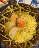 鶏団子とかぶのスープdeラーメン