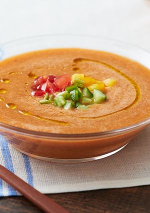 にんじんジュースで作る簡単ガスパチョ-レシピのメイン写真