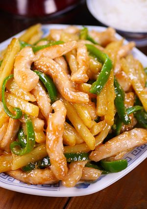 むね肉とじゃが芋のオイスターマヨ青椒肉絲-レシピのメイン写真