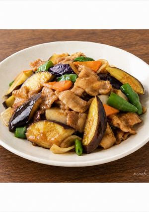 なすと豚バラ肉の黄金味噌炒め-レシピのメイン写真