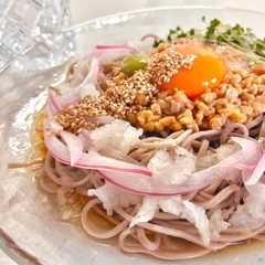 รูปของ 簡単可愛く♡納豆おろし蕎麦〜♡
