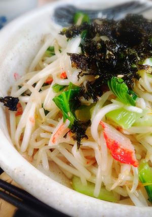 ＊シャキ²もやしと青梗菜のナムルサラダ＊-レシピのメイン写真