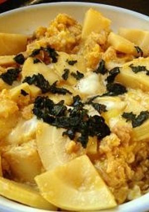 若竹親子丼（タケノコ入り親子丼）-レシピのメイン写真