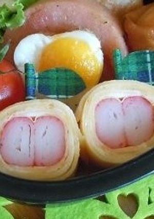 薄焼き卵かにかま巻き-レシピのメイン写真