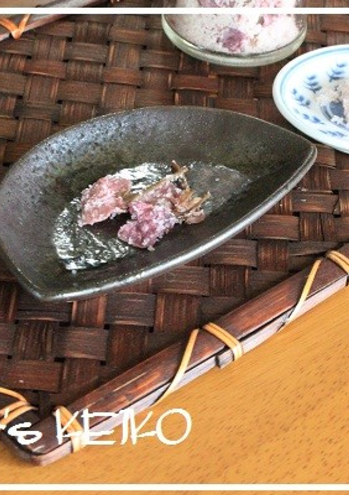 【農家のレシピ】八重桜の塩漬けと桜塩-レシピのメイン写真