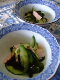 きゅうりとわかめとハムの酢の物-レシピのメイン写真