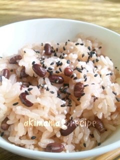 炊飯器de簡単お赤飯♪節句やお祝いに-レシピのメイン写真