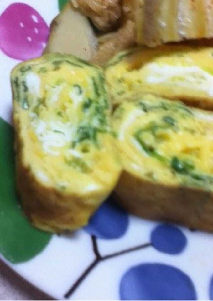 水菜の卵焼き☆-レシピのメイン写真