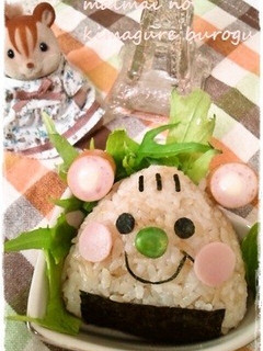 キャラ弁*簡単♡おにぎりDEリスさん-レシピのメイン写真