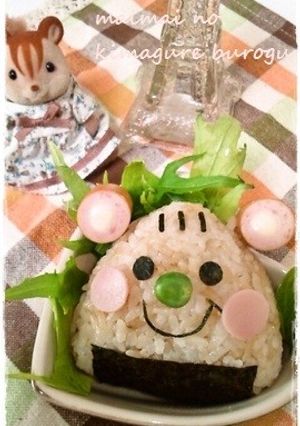 キャラ弁＊簡単♡おにぎりDEリスさん-レシピのメイン写真