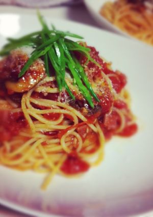 トマトとベーコンのパスタ-レシピのメイン写真