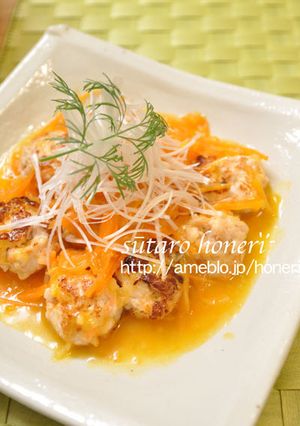 鶏ムネ肉とにんじんの団子スープ-レシピのメイン写真